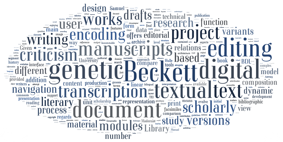 Literary drafts, genetic criticism and computational technology. The Beckett Digital Manuscript Project